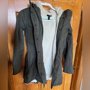 Winter army green utility jacket size small